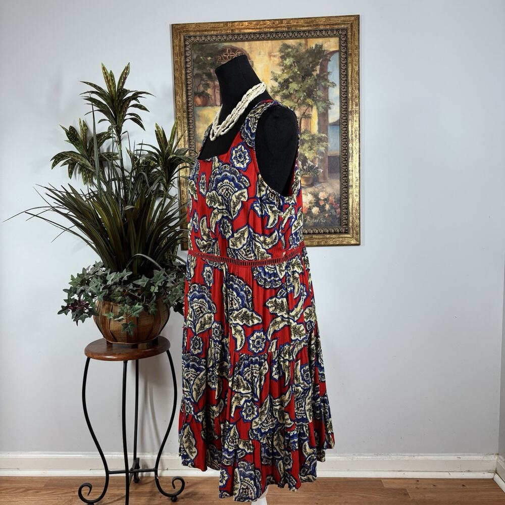 Maurices Women Dress LG Sleeveless Strap Back Pullover Resort Sundress Boho - Picture 6 of 11